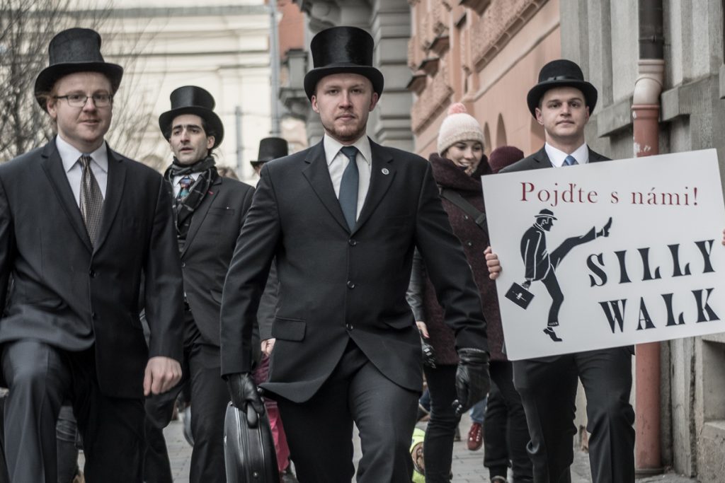 In Photos: Dozens of People Celebrated the International Day of Silly Walks in Brno with… Silly Walks! In Photos: Dozens of People Celebrated the International Day of Silly Walks in Brno with… Silly Walks!